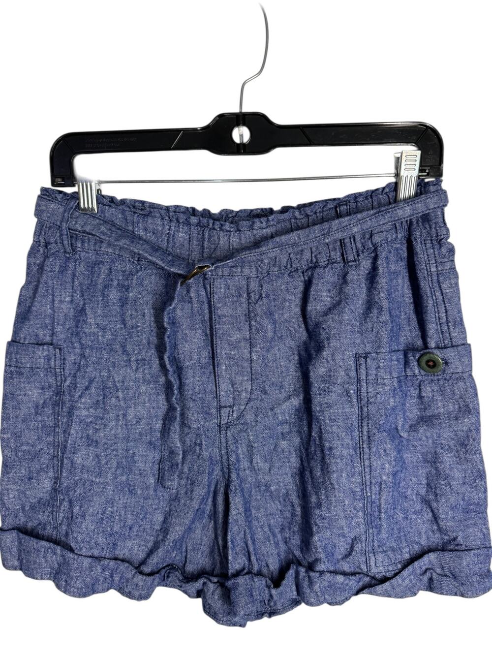 Hei Hei Anthropologie Linen Blend Shorts Size S Blue
